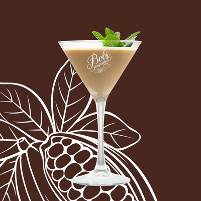 After Eight Cocktail Recipe with Bols Brown Cream, Cacao Brown, and Vodka Products
