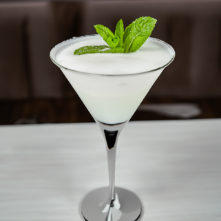 Albino Grasshopper Cocktail Recipe with Bols Natural Yoghurt and Cacao White Products