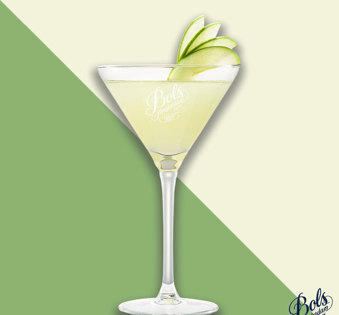 Appletini Cocktail Recipe with Bols Sour Apple and Vodka Products