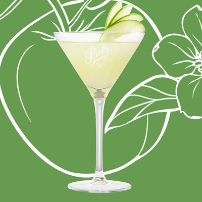 Appletini Cocktail Recipe with Bols Sour Apple and Vodka Products