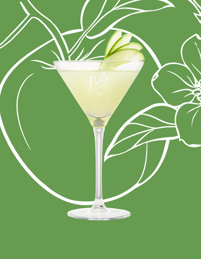 Appletini Cocktail Recipe with Bols Sour Apple and Vodka Products