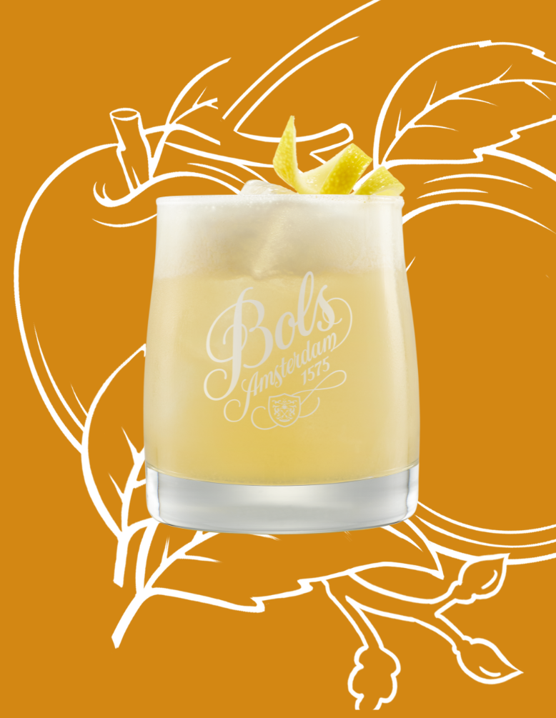 Apricot Brandy Sour Cocktail Recipe with Bols Apricot Brandy Products