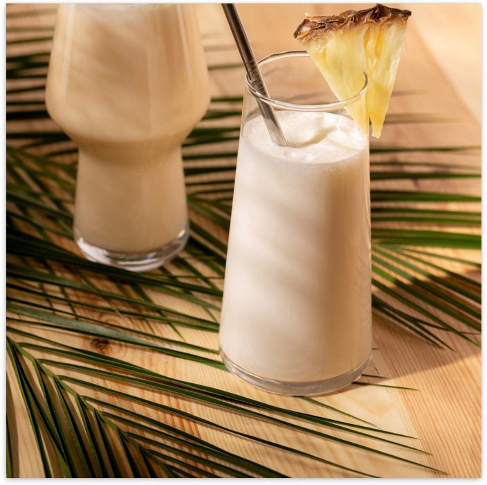 Banana Colada Cocktail Recipe with Bols Banana and Coconut Products