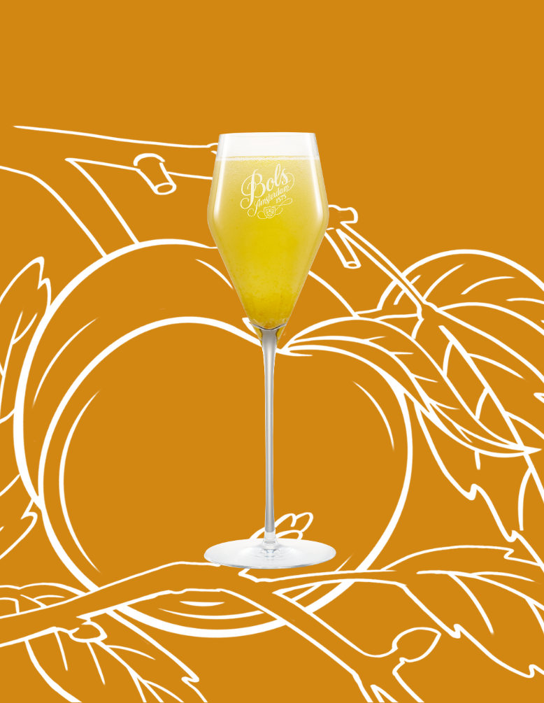 Bellini Cocktail Recipe with Bols Peach Products