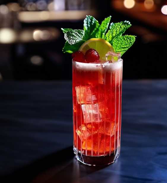 Berry Devil Cocktail Recipe with Bols Blueberry Products