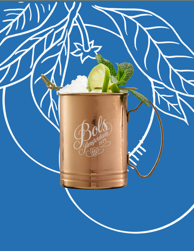 Blue Curacao Mule Cocktail Recipe with Bols Blue Curacao Products