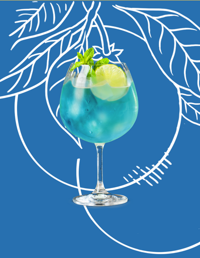 Blue Curacao Spritz Cocktail Recipe with Bols Blue Curacao Products