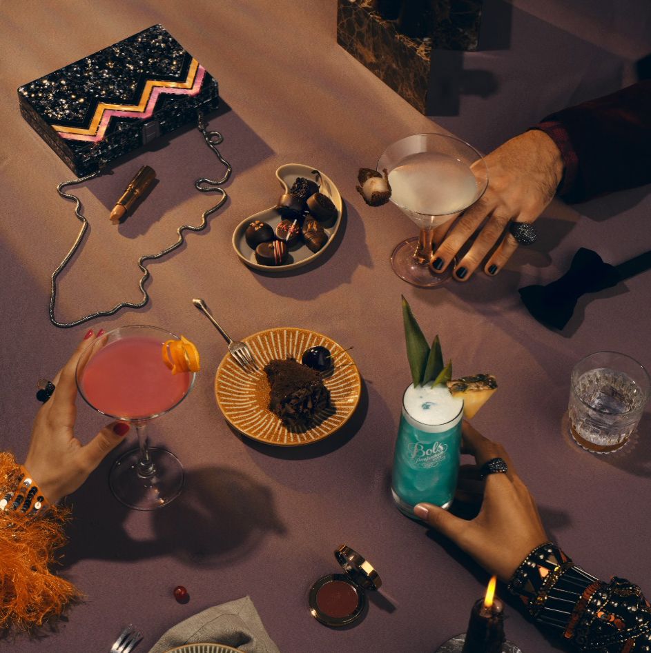 Blue Hawaii Cocktail Recipe with Bols Blue Curacao and Vodka Products at bar