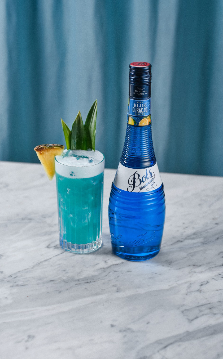 Blue Hawaii Cocktail Recipe with Bols Blue Curacao and Vodka Products