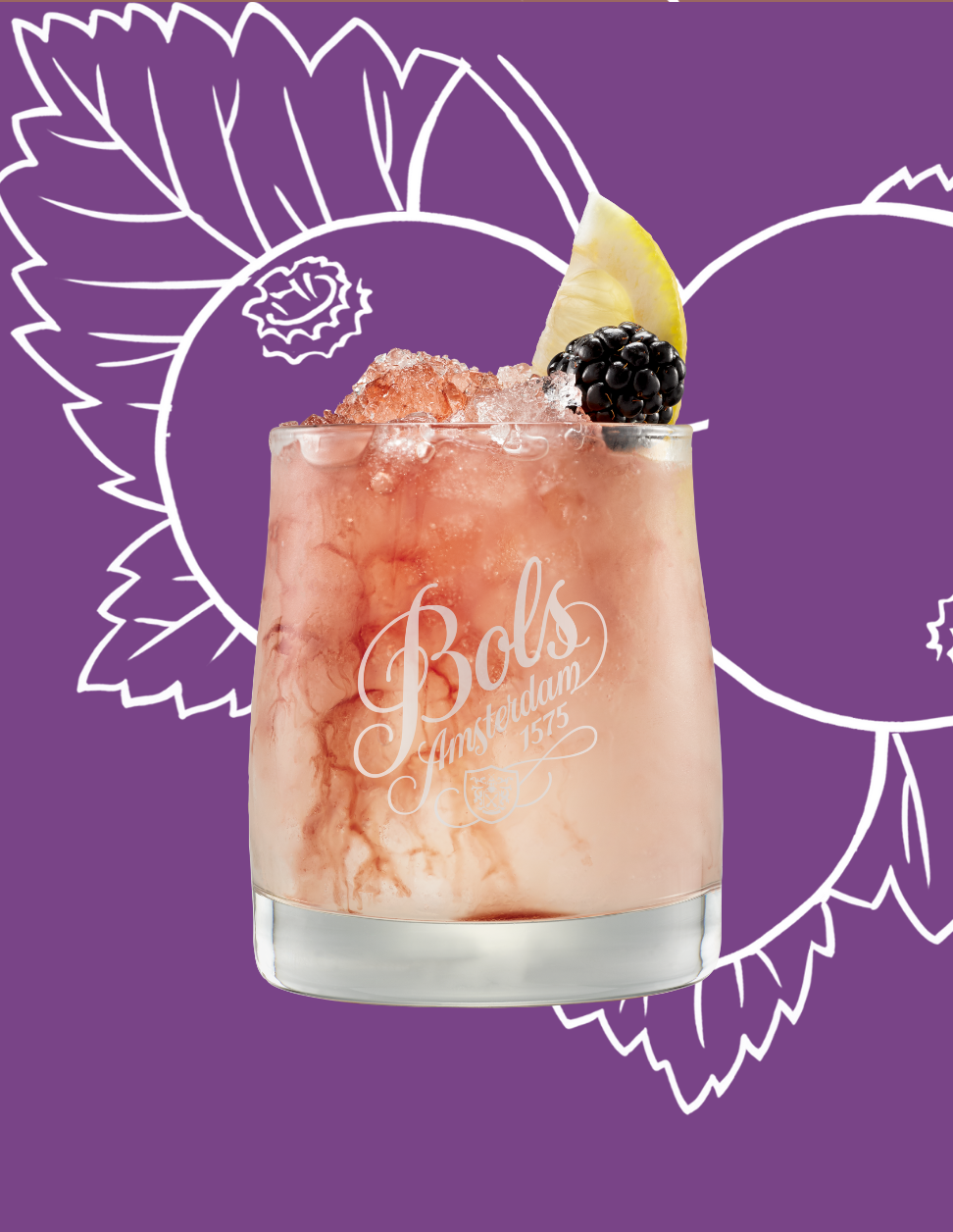 Bramble Cocktail Recipe with Bols Crème de Cassis Products
