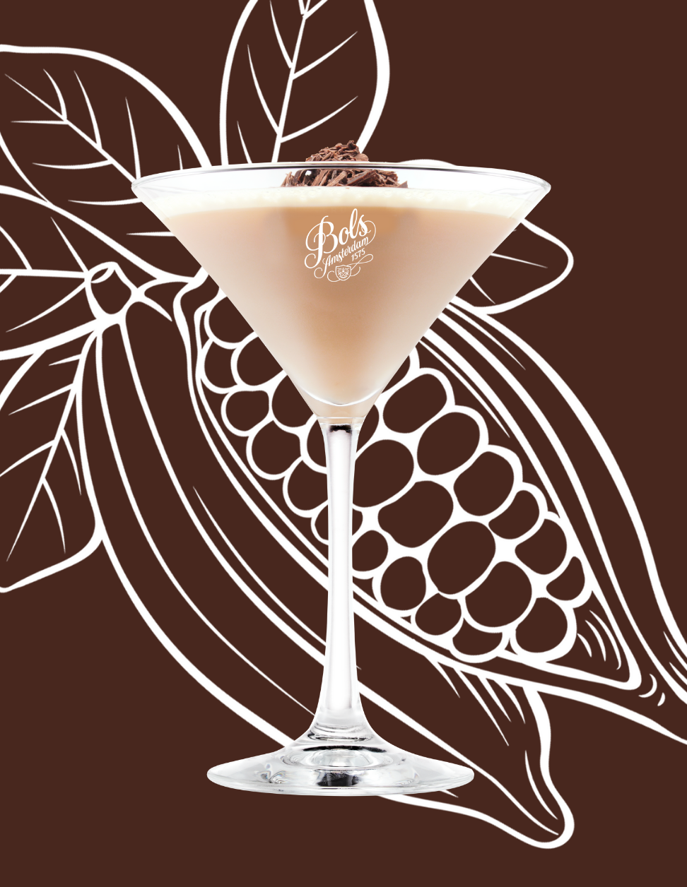 Brandy Alexander Cocktail Recipe with Bols Cacao Brown Products
