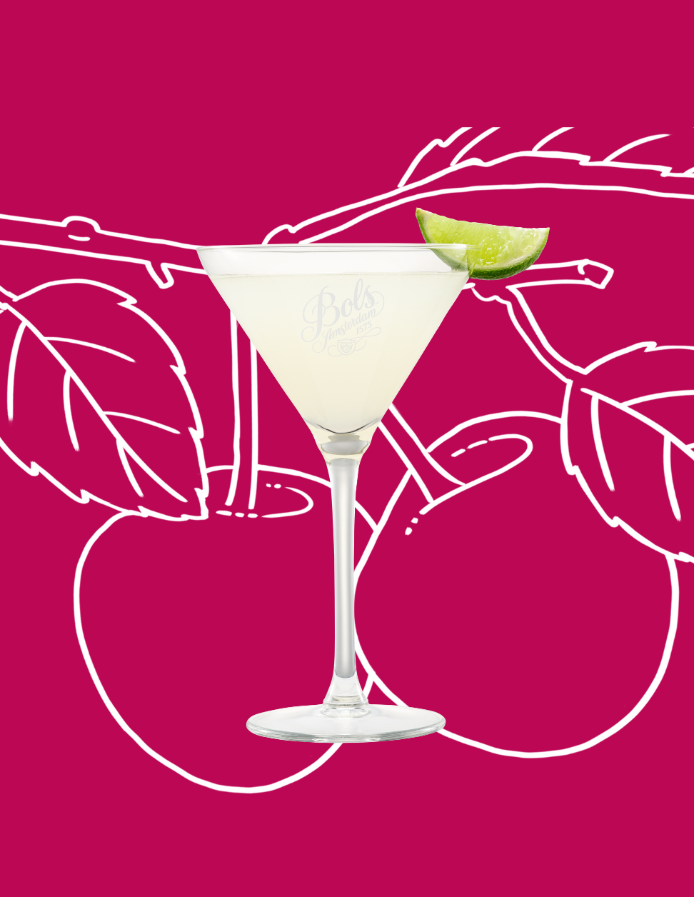 Cherry Daiquiri Cocktail Recipe with Bols Kirsche Products