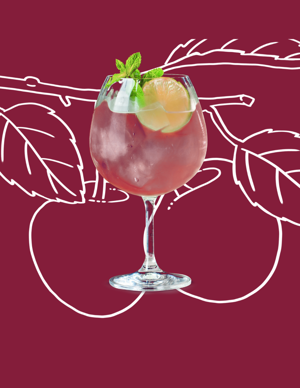 Cherry Spritz Cocktail Recipe with Bols Cherry Brandy Products