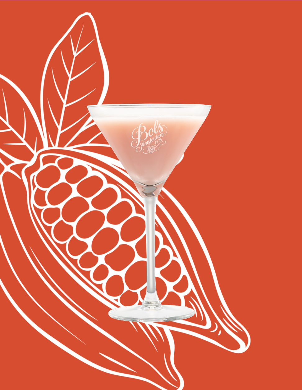 Chocolate Pumpkin Cocktail Recipe with Bols Cacao White and Pumpkin Spice Products