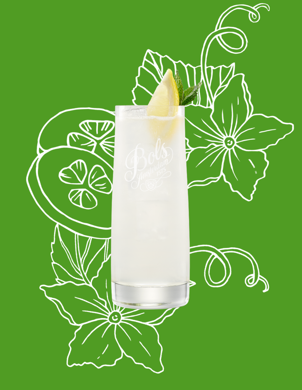 Cucumber Tonic Cocktail Recipe with Bols Cucumber Products