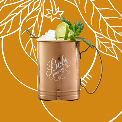 Dry Orange Mule Cocktail Recipe with Bols Dry Orange Products