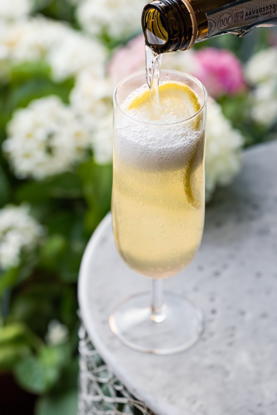 Elderflower Royale Cocktail Recipe with Bols Elderflower Products