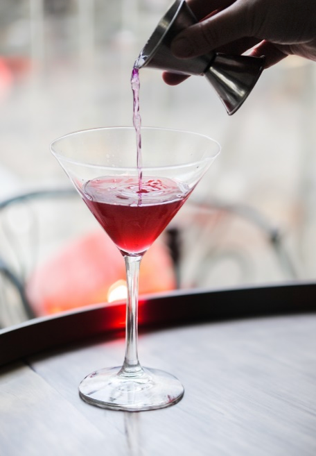 English Rose Cocktail Recipe with Bols Parfait Amour Products