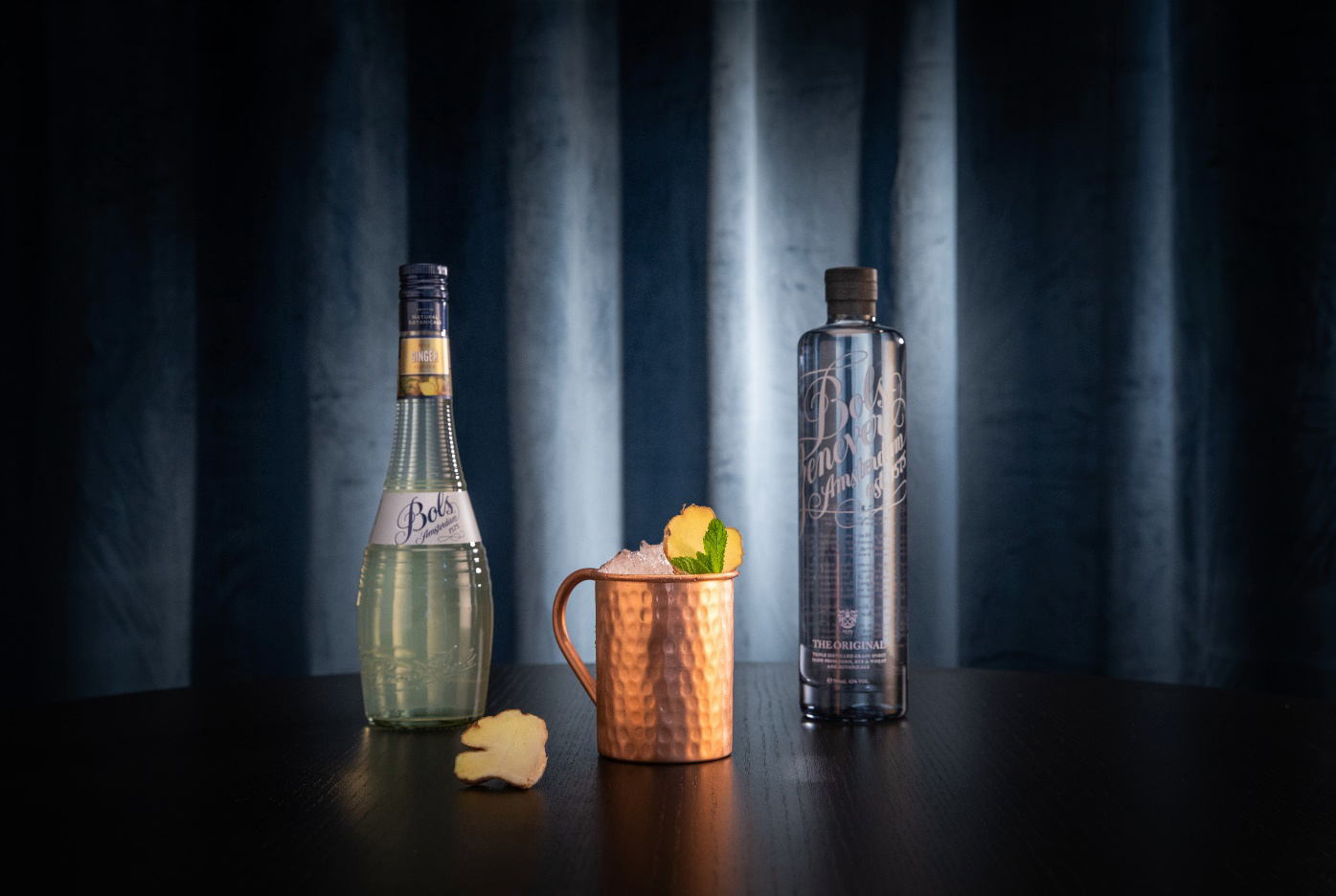 Ginger Mule Cocktail Recipe with Bols Genever Original Products
