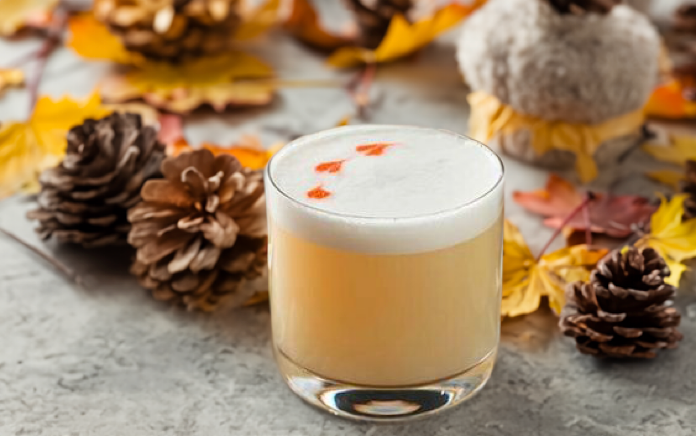 Ginger Sour Cocktail Recipe with Bols Ginger Products in Autumn