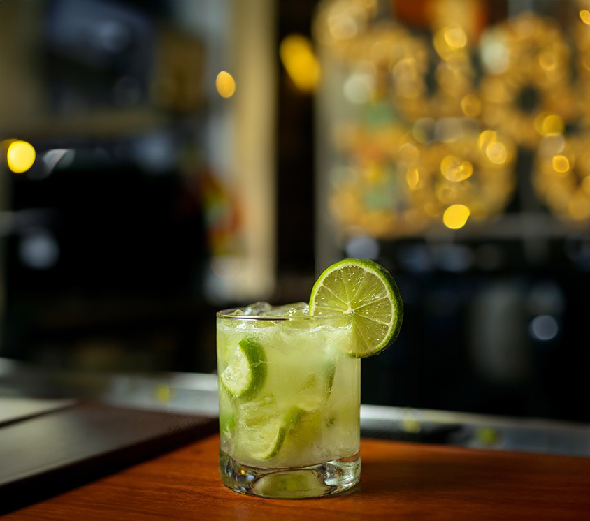 Green Caipiroshka Cocktail Recipe with Bols Green Banana and Vodka Products