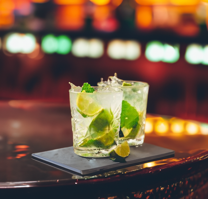 Green Caipiroshka Cocktail Recipe with Bols Green Banana and Vodka Products