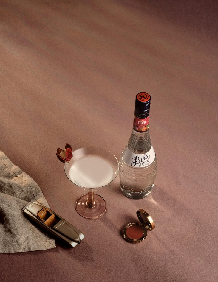 Lychee Martini Cocktail Recipe with Bols Lychee and Vodka Products