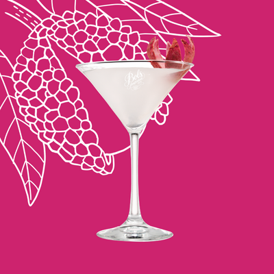 Lychee Martini Cocktail Recipe with Bols Lychee and Vodka Products
