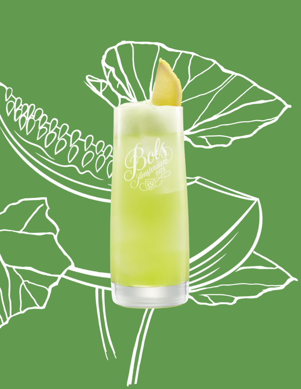 Melon Tonic Cocktail Recipe with Bols Melon Products