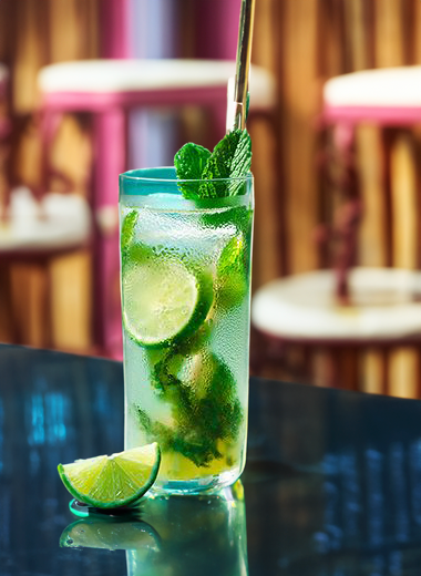 Peppermint Mojito Cocktail Recipe with Bols Peppermint Green Products