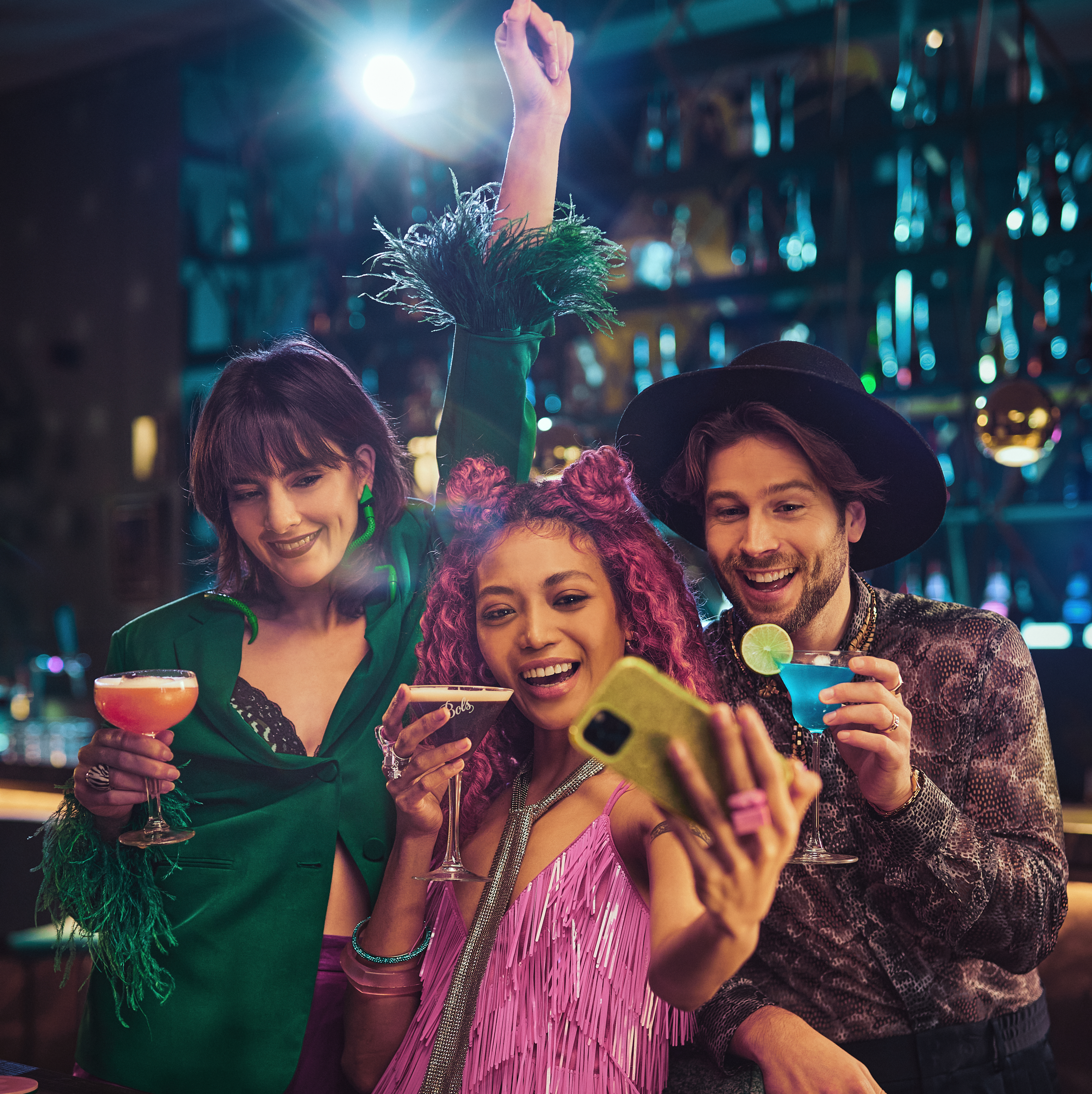 Pornstar Martini Cocktail Recipe with Bols Vodka and Passoa Products at Party