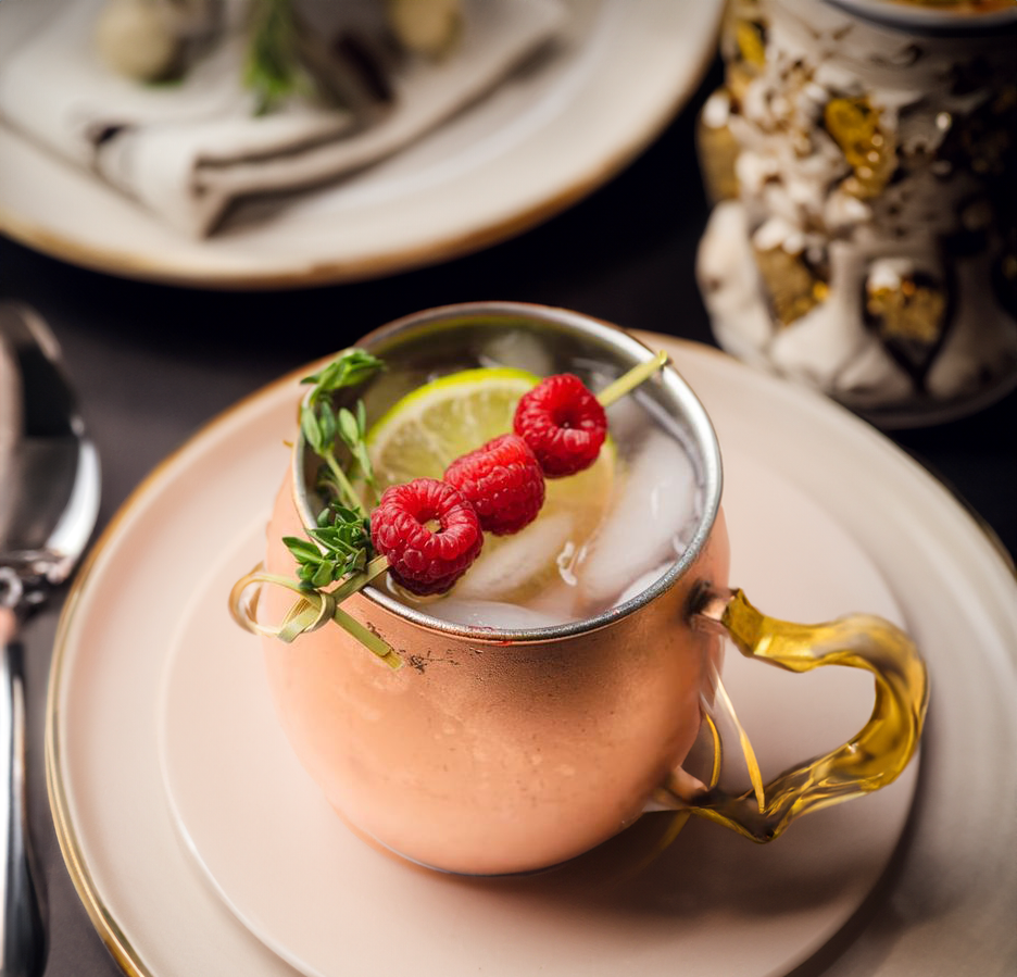 Raspberry Mule Cocktail Recipe with Bols Raspberry Products