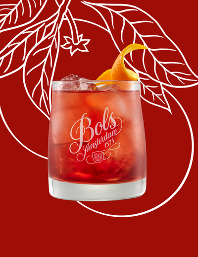 Red Orange Negroni Cocktail Recipe with Bols Genever Original and Red Orange Products