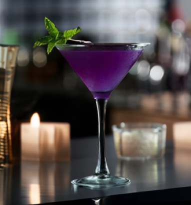 Shades Of Grey Cocktail Recipe with Bols Parfait Amour and Genever Products