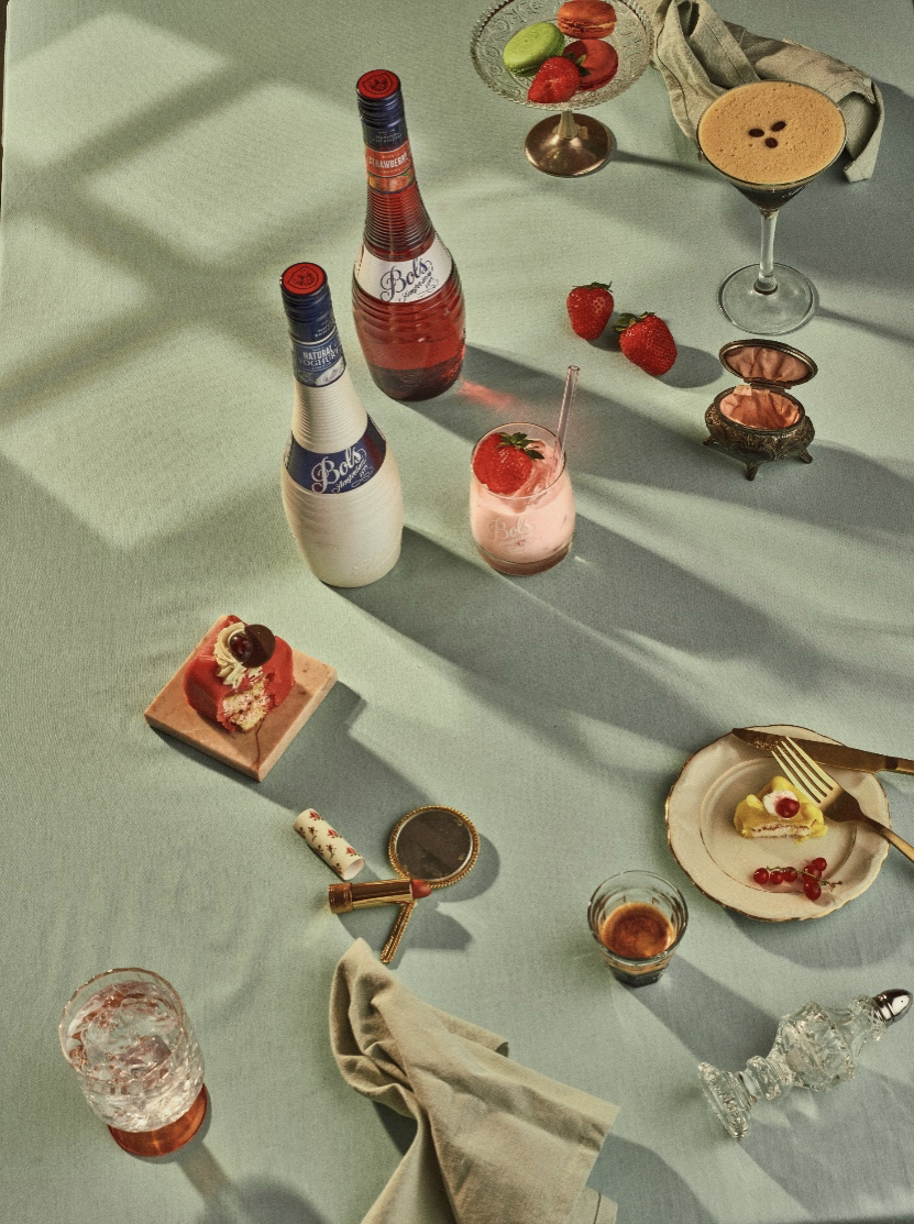 Strawberry Cheesecake Cocktail Recipe with Bols Strawberry and Natural Yoghurt Products at Drinks