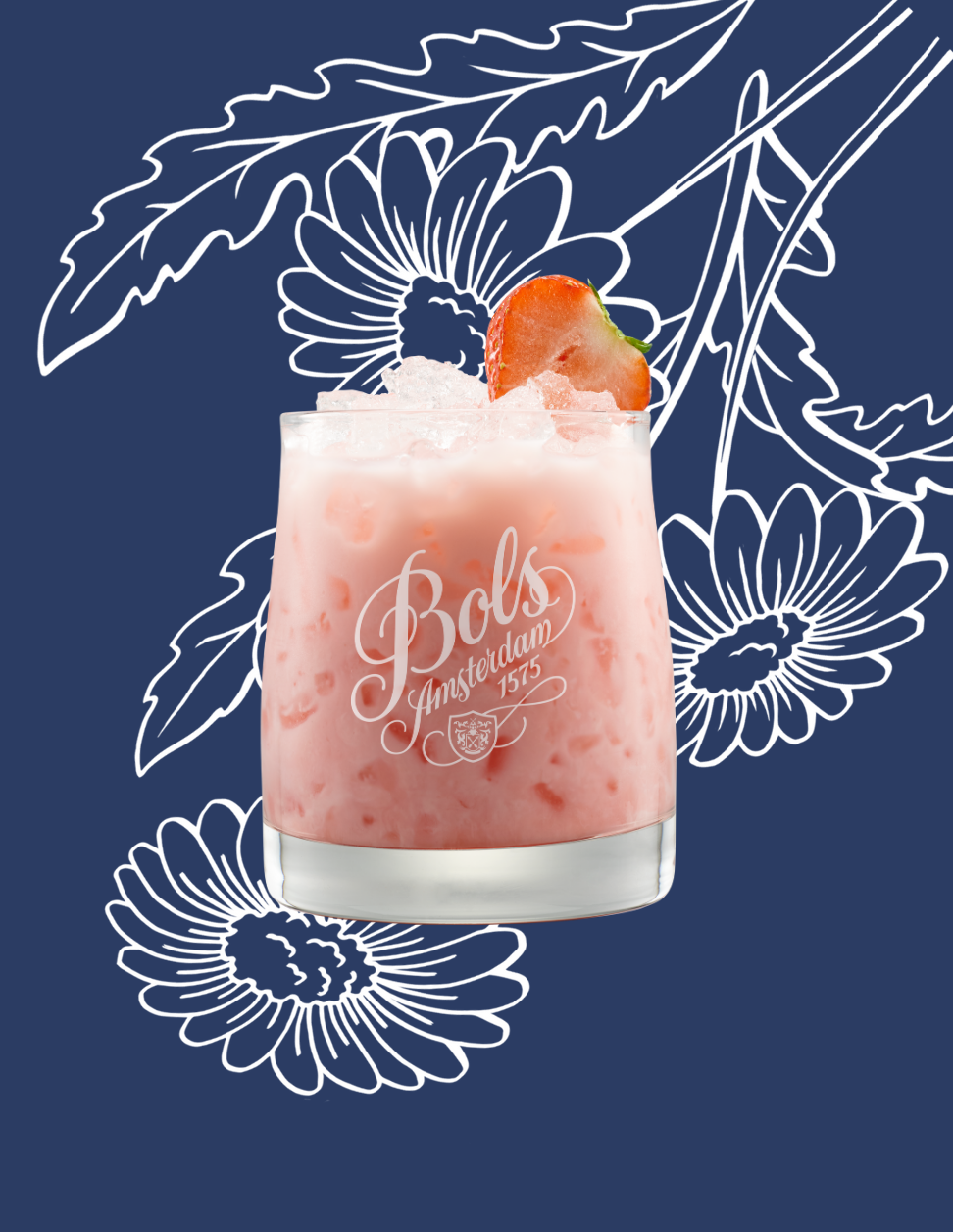 Strawberry Cheesecake Cocktail Recipe with Bols Strawberry and Natural Yoghurt Products