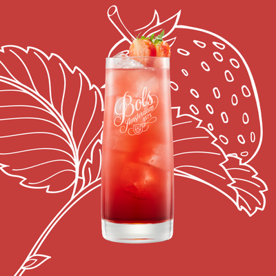 Strawberry Easy Mix Cocktail Recipe with Bols Strawberry Products