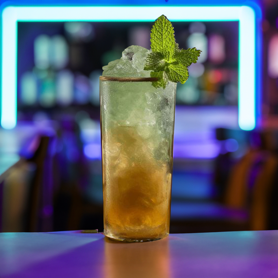 Swizzle Cocktail Recipe with Bols Kiwi and Genever Products