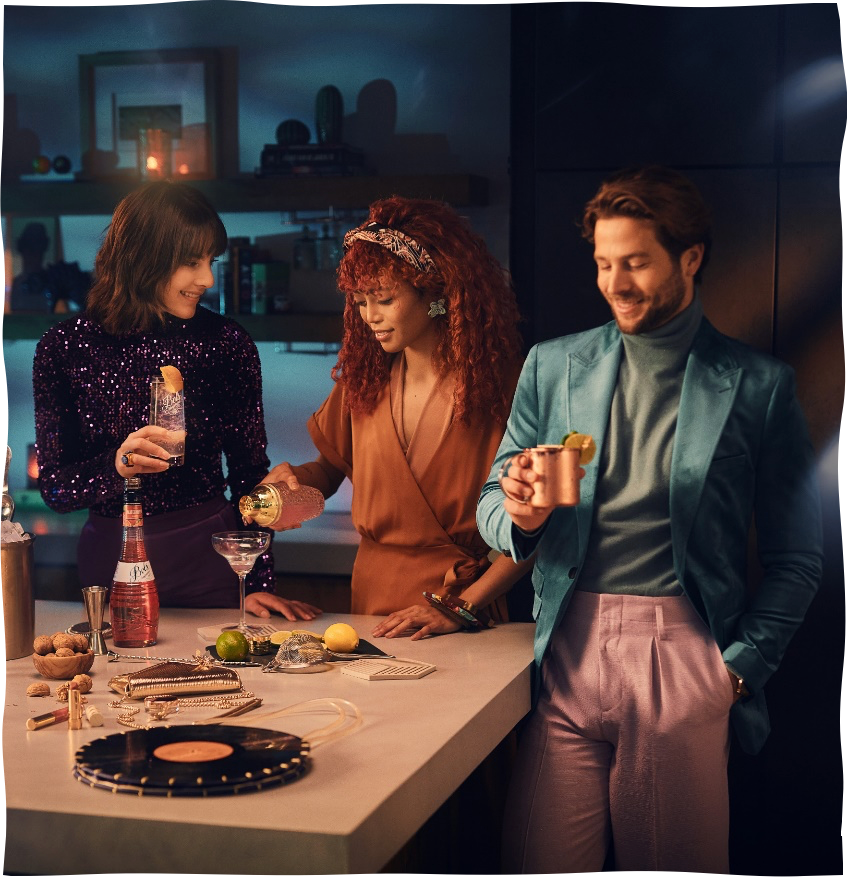 Watermelon Margarita Cocktail Recipe with Bols Watermelon Products at Party