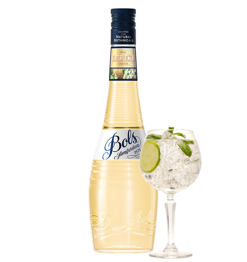 Bols Elderflower liqueur with Elderflower Spritz