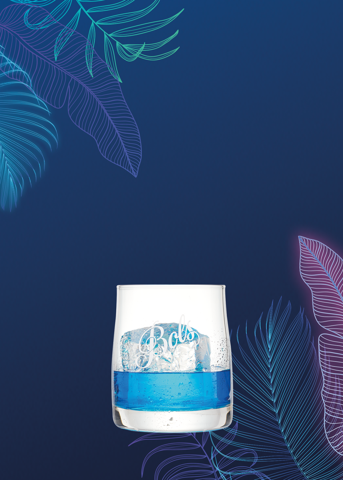 Bols Blue 1575 On The Rocks Recipe