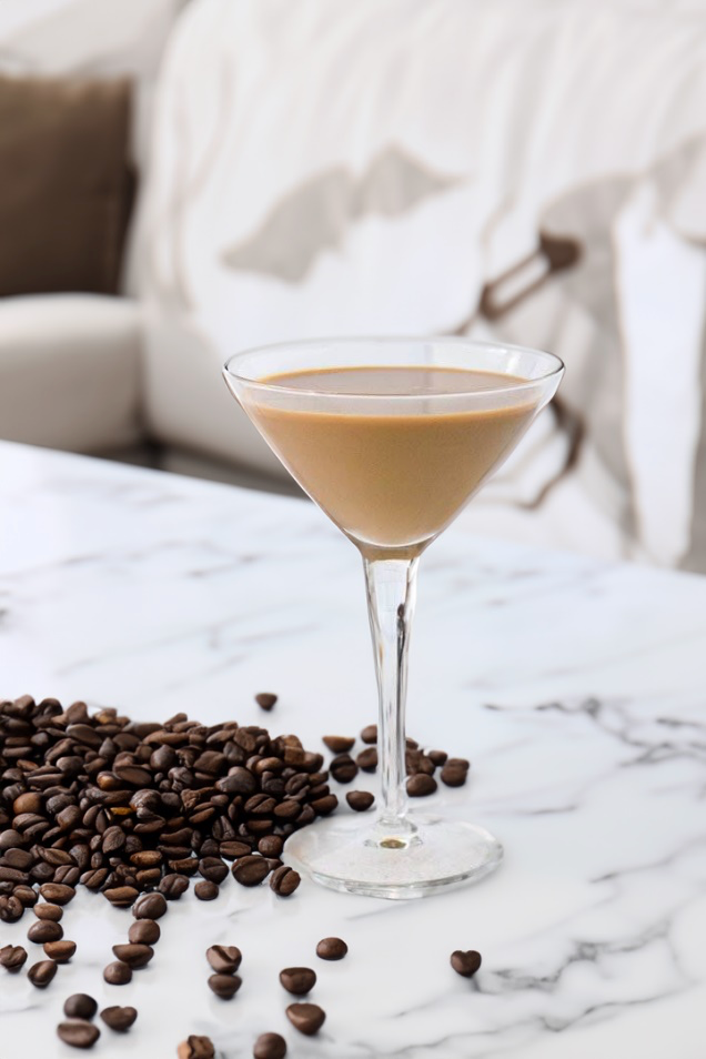 Cappuccino Martini Cocktail Recipe with Bols Brown Cream and Vodka Products