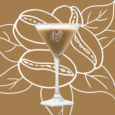 Cappuccino Martini Cocktail Recipe with Bols Brown Cream and Vodka Products