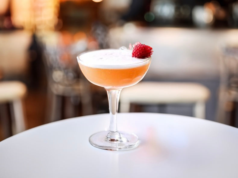 French Martini Cocktail Recipe with Bols Raspberry and Vodka Products