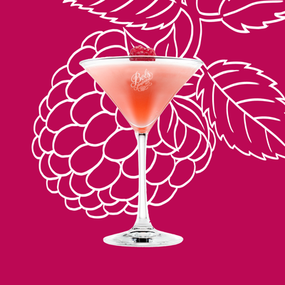 French Martini Cocktail Recipe with Bols Raspberry and Vodka Products