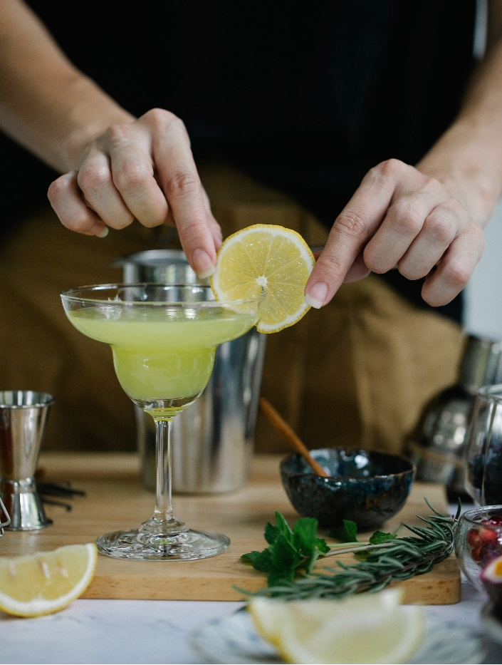 Melon Margarita Cocktail Recipe with Bols Melon Products