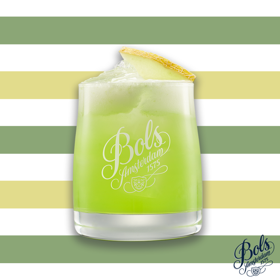 Melon Sour Cocktail Recipe with Bols Melon Products