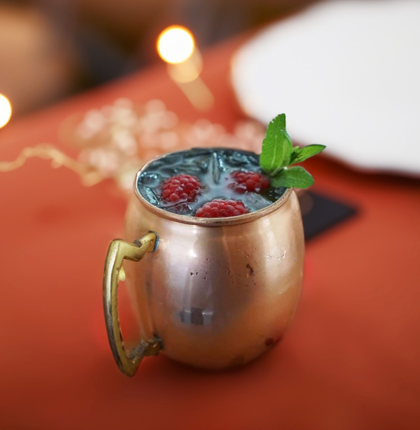 Raspberry Mule Cocktail Recipe with Bols Raspberry Products