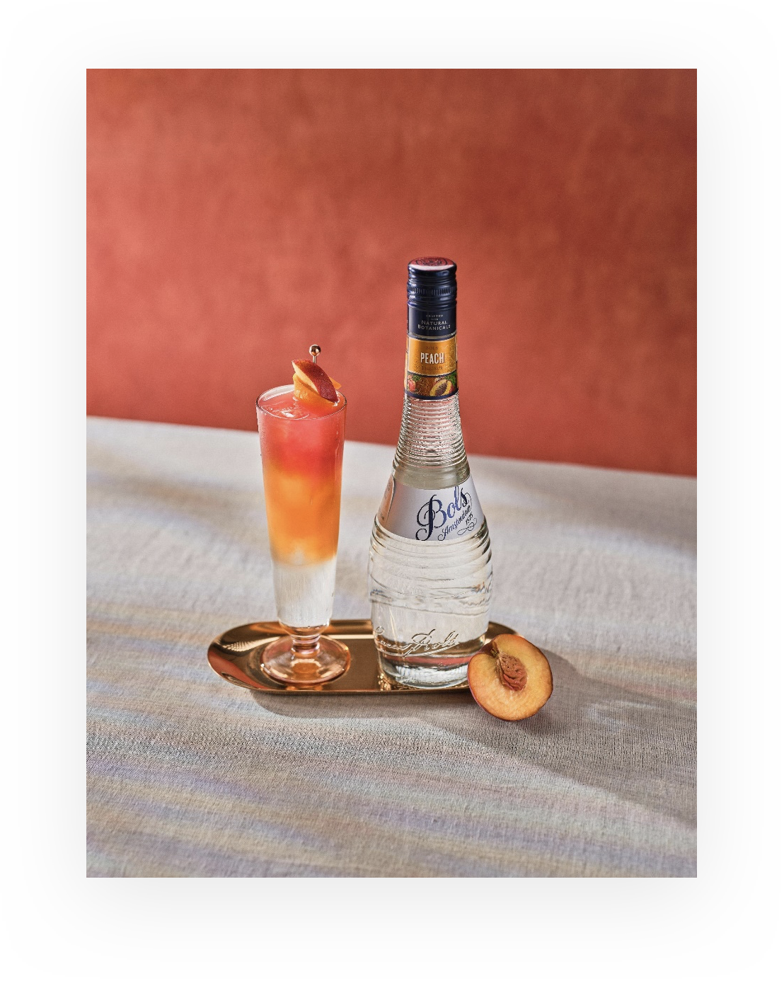 Sex On The Beach Cocktail Recipe with Bols Peach and Vodka Products