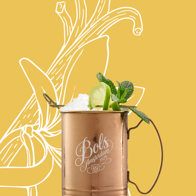 Vanilla Mule Cocktail Recipe with Bols Vanilla Products